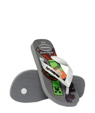 HAVAIANAS MINECRAFT Infradito steel grey/white - Scarpe Bambino - 4