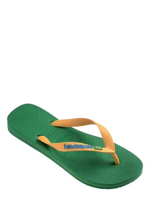 BRASIL LOGO Infradito  green/yellow - Scarpe Unisex