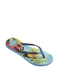 HAVAIANAS  Infradito SLIM TROPICAL blue/blue - Scarpe Donna - 3