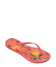 HAVAIANAS SLIM SUMMER BLISS Infradito tropical coral - Scarpe Donna - 3