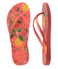 HAVAIANAS SLIM SUMMER BLISS Infradito tropical coral - Scarpe Donna - 5
