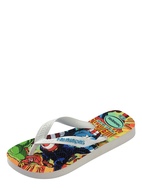 TOP MARVEL 2 Infradito WHITE/WHITE/BLUE - Scarpe Bambino