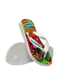 HAVAIANAS TOP MARVEL 2 Infradito WHITE/WHITE/BLUE - Scarpe Bambino - 5