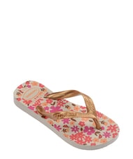 HAVAIANAS FLORES Infradito beige/golden - Scarpe Bambino - 3