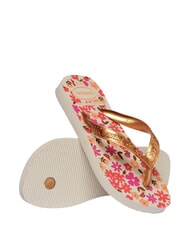 HAVAIANAS FLORES Infradito beige/golden - Scarpe Bambino - 4