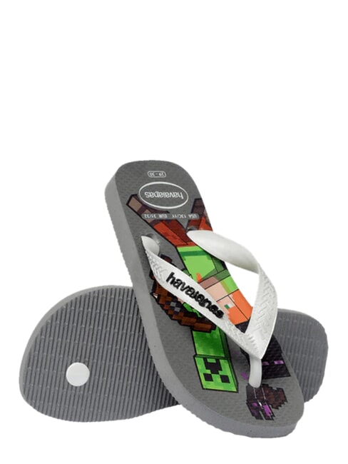 MINECRAFT Infradito steel grey/white - Scarpe Bambino