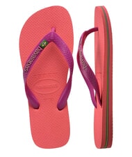 HAVAIANAS BRASIL LOGO Infradito  coral/pink - Scarpe Unisex - 5