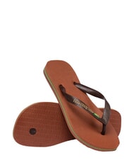 HAVAIANAS BRASIL LOGO Infradito  rust/dark brown - Scarpe Unisex - 4