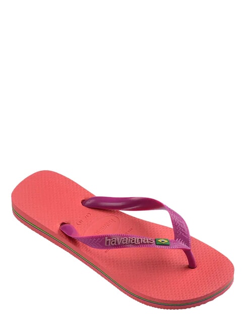 BRASIL LOGO Infradito  coral/pink - Scarpe Unisex