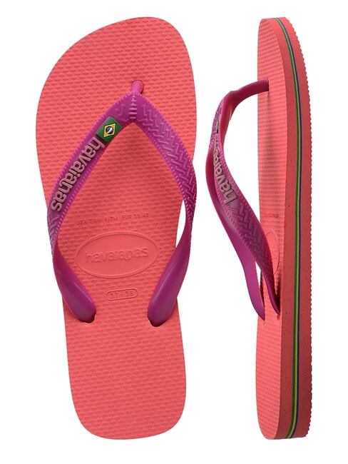 BRASIL LOGO Infradito  coral/pink - Scarpe Unisex