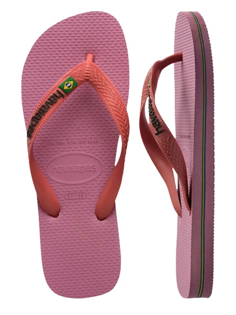 BRASIL LOGO Infradito  rose chiffom - Scarpe Unisex