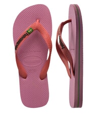 HAVAIANAS BRASIL LOGO Infradito  rose chiffom - Scarpe Unisex - 4