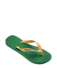 HAVAIANAS BRASIL LOGO Infradito  green/yellow - Scarpe Unisex - 3
