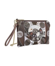 YNOT FASHIONOPOLY Pochette con polsierina a tracollina choco - Borse Donna - 2