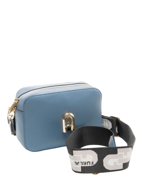 GARDENIA Borsa camera case in pelle stampa keria denim+toni ghiaccio - Borse Donna