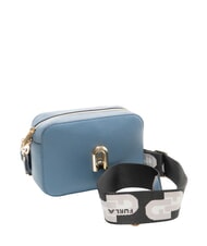 FURLA GARDENIA Borsa camera case in pelle stampa keria denim+toni ghiaccio - Borse Donna - 2