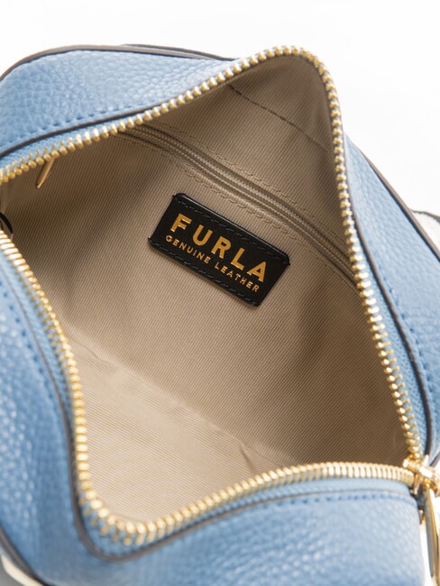 GARDENIA Borsa camera case in pelle stampa keria denim+toni ghiaccio - Borse Donna