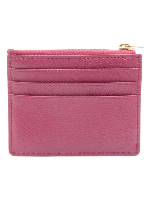 GARDENIA Portacard piatto in pelle raspberry - Portafogli Donna