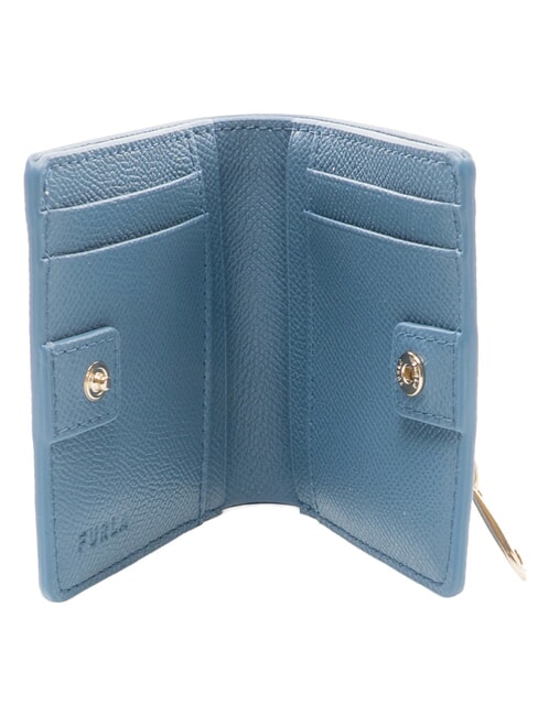 GARDENIA Portafoglio verticale in pelle denim - Portafogli Donna