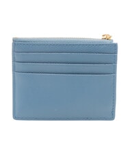 FURLA GARDENIA Portacard piatto in pelle denim - Portafogli Donna - 3
