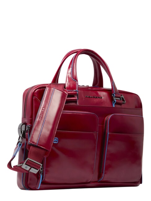 BLUE SQUARE Cartella in pelle porta PC 14" ROSSO - Cartelle Lavoro