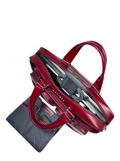 BLUE SQUARE Cartella in pelle porta PC 14" ROSSO - Cartelle Lavoro