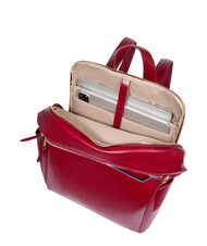 PIQUADRO BLUE SQUARE  Zaino porta PC 14", in pelle ROSSO - Zaini da lavoro porta PC - 5