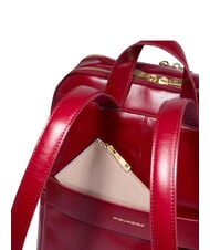 PIQUADRO BLUE SQUARE  Zaino porta PC 14", in pelle ROSSO - Zaini da lavoro porta PC - 6