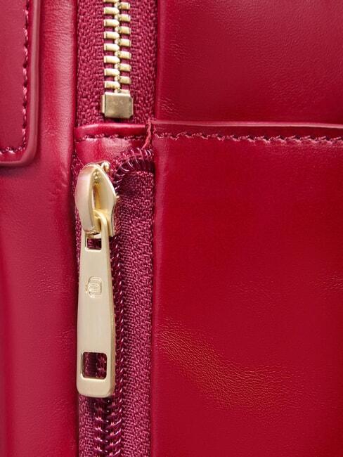 BLUE SQUARE  Zaino porta PC 14", in pelle ROSSO - Zaini da lavoro porta PC