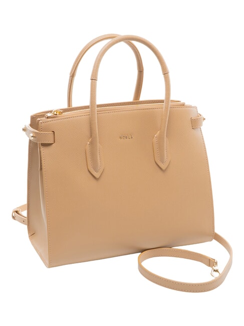 GARDENIA Borsa a mano in pelle stampa andromeda deserto - Borse Donna