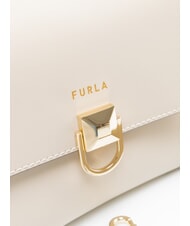 FURLA CIRCE Borsa a spalla, in pelle perla - Borse Donna - 4