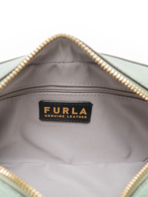 GARDENIA Borsa camera case in pelle stampa keria mineral green+toni ghiaccio - Borse Donna