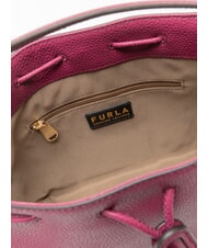FURLA ATENA Mini Secchiello con tracolla raspberry - Borse Donna - 5