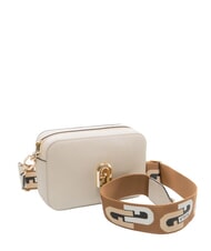 FURLA GARDENIA Borsa camera case in pelle stampa keria perla e+toni cognac - Borse Donna - 3