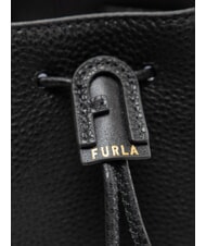 FURLA ATENA Mini Secchiello con tracolla Nero - Borse Donna - 4