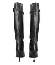 MARC ELLIS ME25 Stivale alto, tacco 9, in pelle black - Scarpe Donna - 2