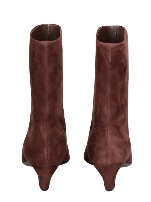 ME25 Stivaletto tacco 5, in pelle darkbrown - Scarpe Donna