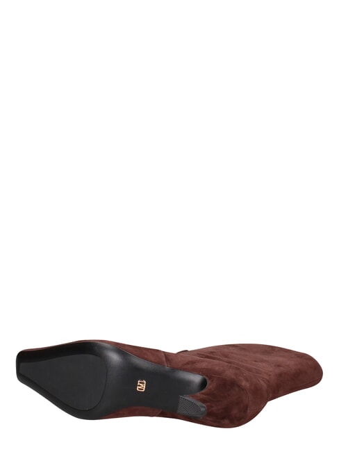 ME25 Stivaletto tacco 5, in pelle darkbrown - Scarpe Donna