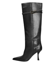 MARC ELLIS ME25 Stivale alto, tacco 9, in pelle black - Scarpe Donna - 3