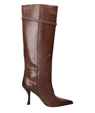MARC ELLIS ME25 Stivale alto, tacco 9, in pelle darkbrown - Scarpe Donna - 3