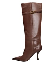 MARC ELLIS ME25 Stivale alto, tacco 9, in pelle darkbrown - Scarpe Donna - 4