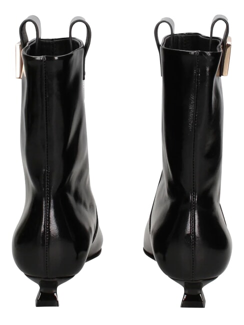 ME25 Stivaletto tacco 3, in pelle black - Scarpe Donna