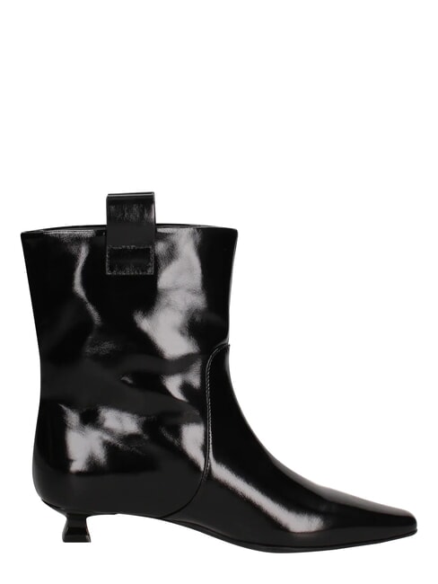 ME25 Stivaletto tacco 3, in pelle black - Scarpe Donna