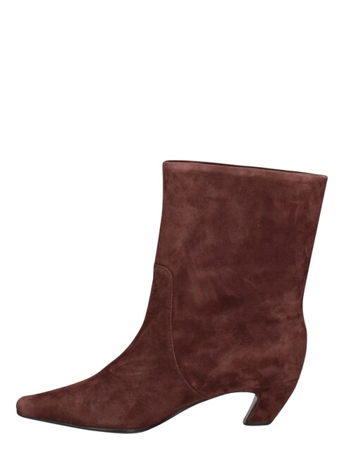 ME25 Stivaletto tacco 5, in pelle darkbrown - Scarpe Donna