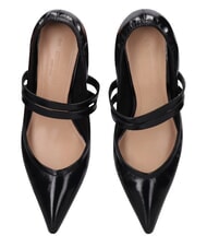 MARC ELLIS ME25 D&eacute;collett&eacute; tacco 6, in pelle black - Scarpe Donna - 6