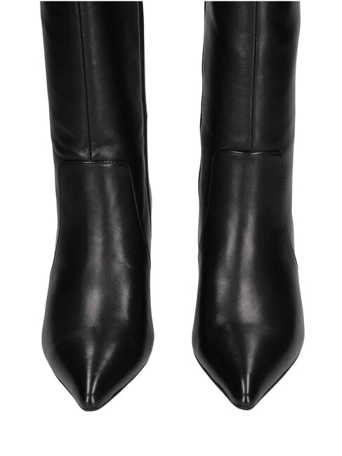 ME25 Stivale alto, tacco 6.5, in pelle black - Scarpe Donna