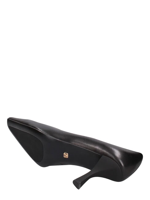 ME25 D&eacute;collett&eacute; tacco 6, in pelle black - Scarpe Donna