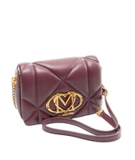 LOVE MOSCHINO EMBOSSED Mini Bag a tracolla vino - Borse Donna - 2