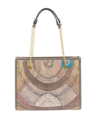 GATTINONI PLANETARIUM Borsa a spalla manici catena wild watercolor/ dk taupe - Borse Donna - 4