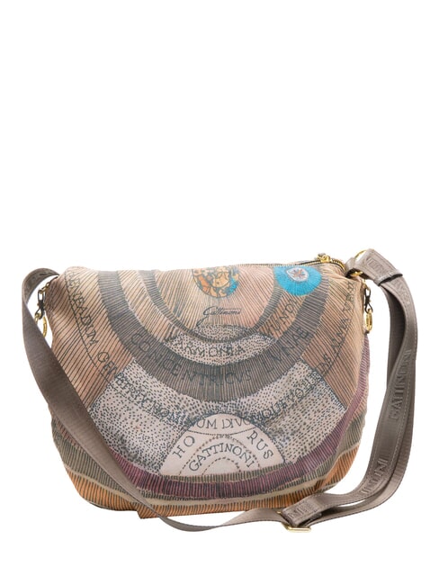 MAYA Maxi Bag a tracolla wild watercolor/ dk taupe - Borse Donna